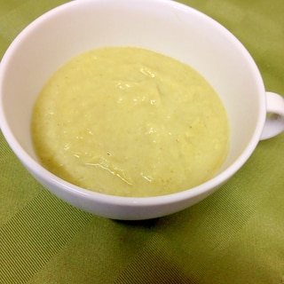 空豆と新玉ねぎのスープ